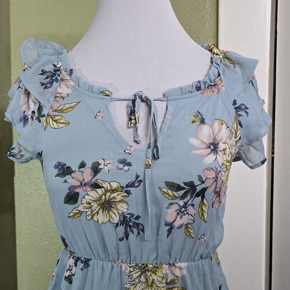 💙 Floral Print Dress - Picture 3 of 10